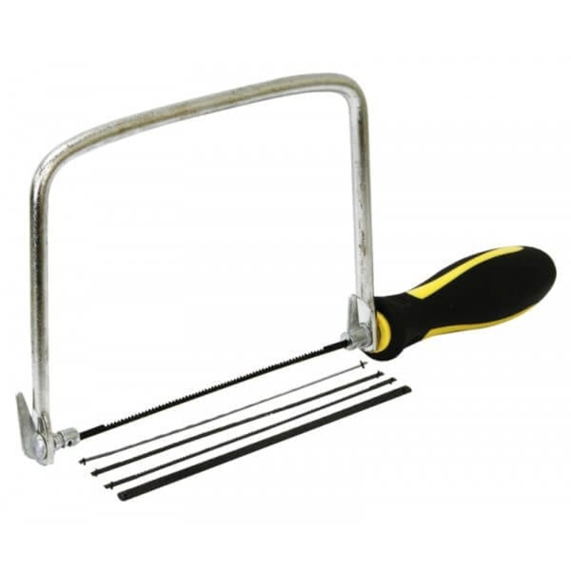 Rubber Grip Coping Saw With 5 Blades