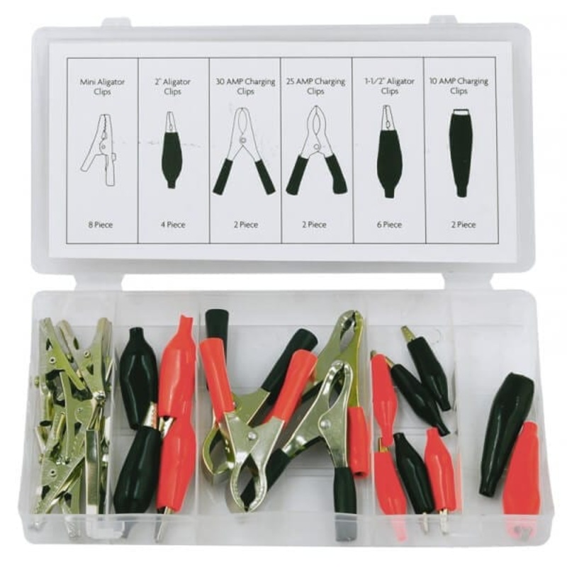 24pc Electrical Clip Asst