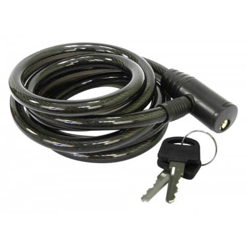 2m Coil Lock (66744) 12mm x 2m with weather resistant coating and 2 keys