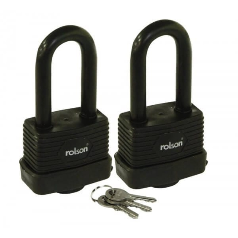 2pc 50mm Long Shackle Padlock