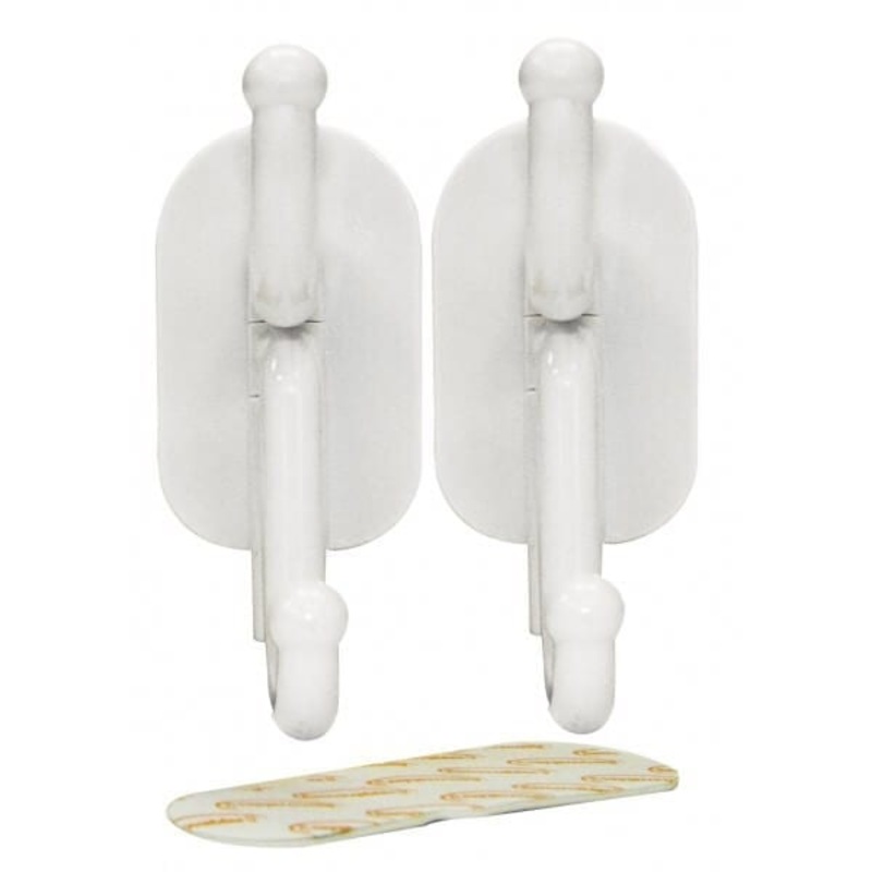2pc Removable Adhesive Hooks 50x30mm