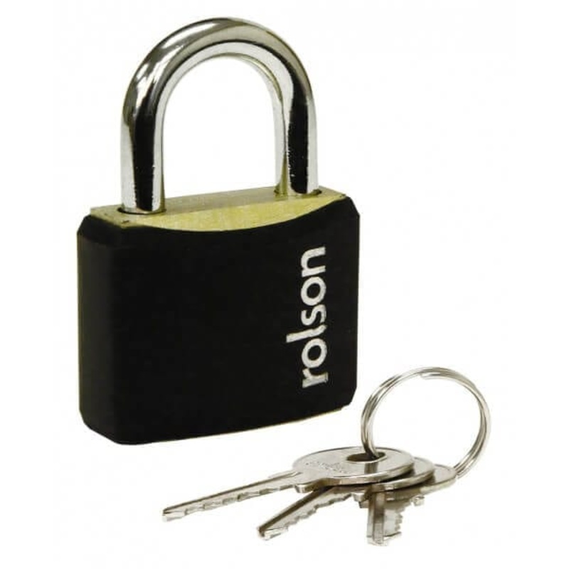 30mm Black Padlock