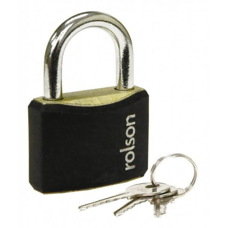 40mm Black Padlock