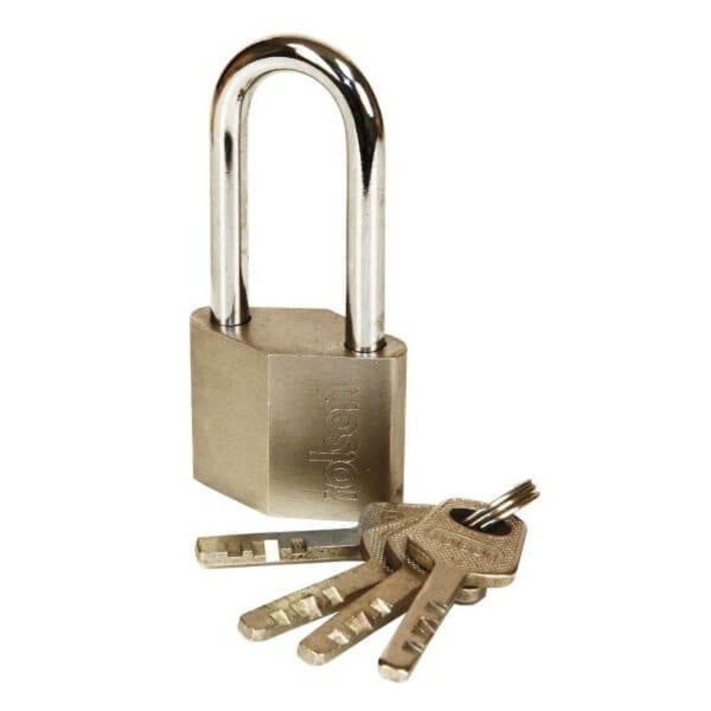 40mm Long Shackle Solid Steel Padlock 4 keys