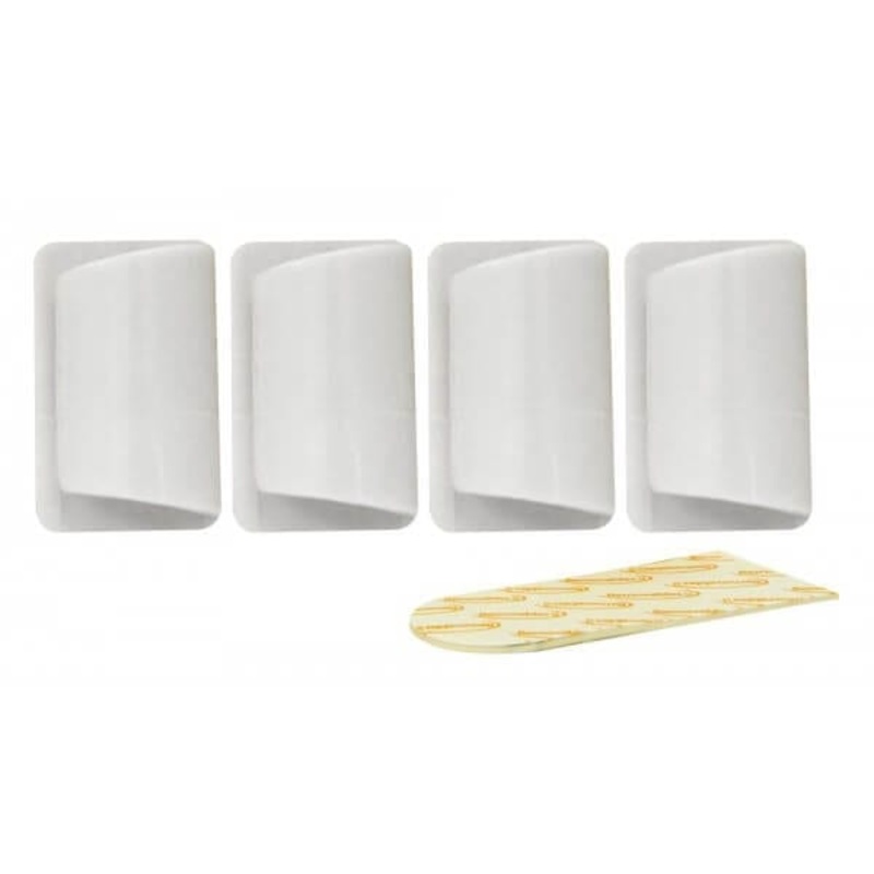4pc Removable Adhesive Wire Clip 27x16mm