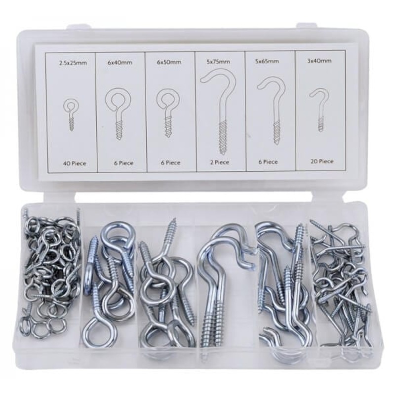 80pc Hook & Eye Bolt Asst.