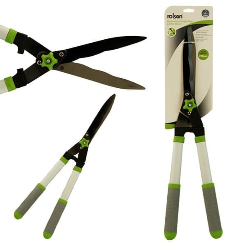Aluminium Garden  Shears (82355) lightweight with 190mm wavey edge cut carbon steel blades