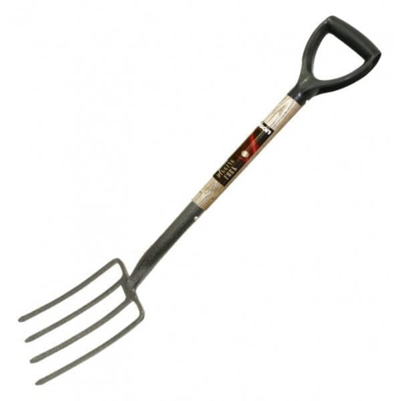 Carbon Steel Digging Fork Ash Handle