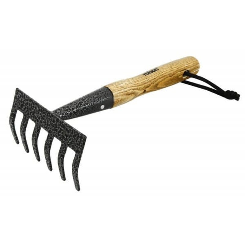 Midi Carbon Steel Hand Rake Ash handle