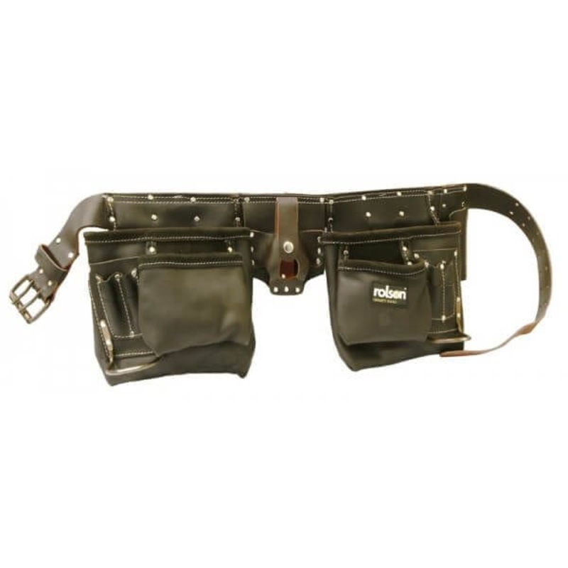 Oil Tanned Double Tool Pouch Top Grain Leather 68889