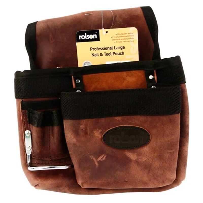 Professional Large Nail & Tool Pouch (68862) Top Grain Leather