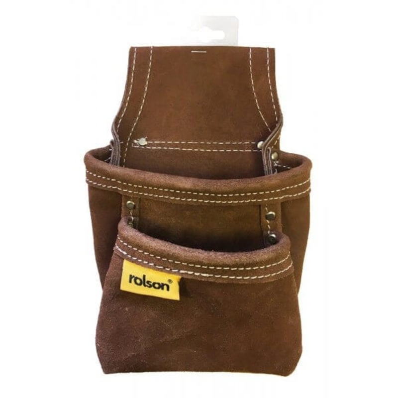 Twin Pocket Leather Nail Pouch