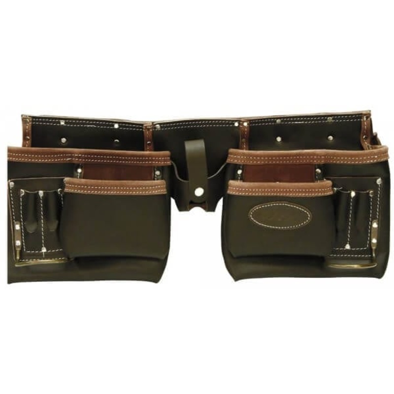 Two Tone Top Grain Double Tool Pouch