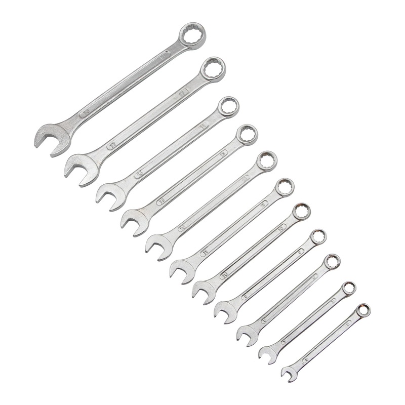11pc Combi Spanner Set D/F on Rack 46676