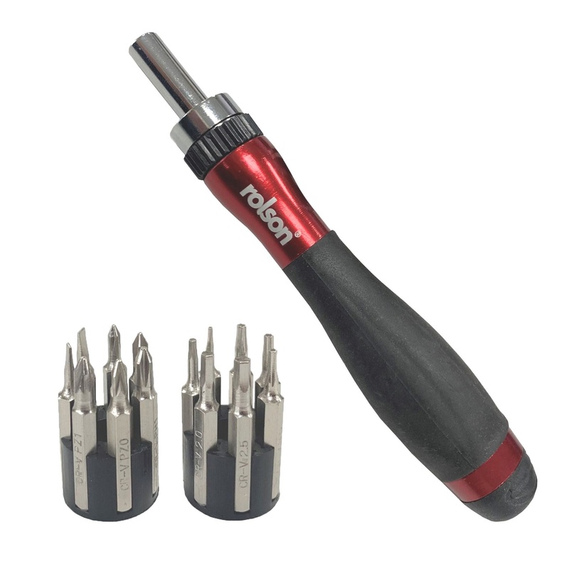 15 Piece Ratchet Precision Screwdriver & Bit Set