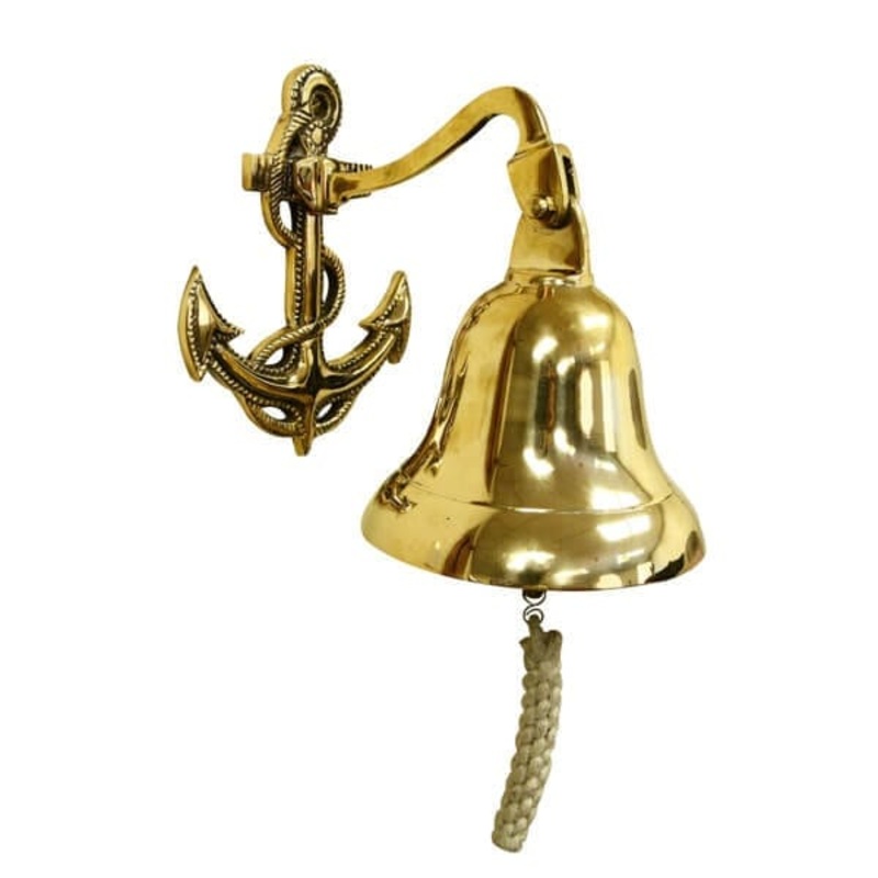 150mm Brass Wall Hanging Bell