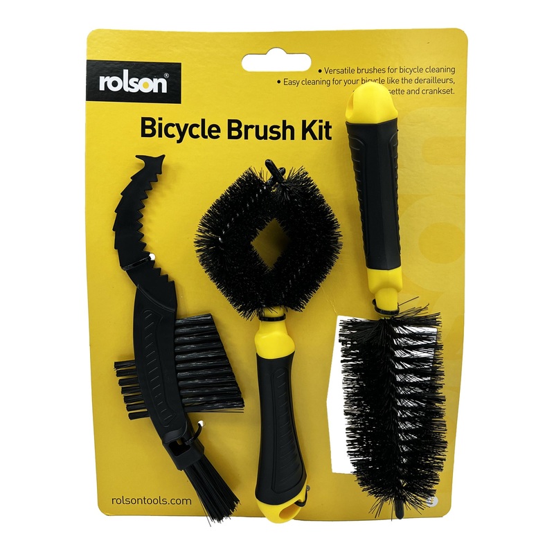 3 Piece Brush Kit 43203 - Cleaning for Bicycles and other sports equipment