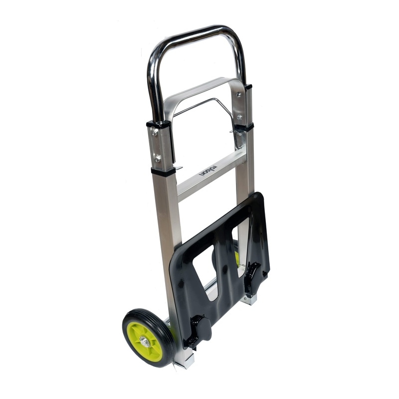 Aluminium Folding trolley ( 42519) - High capacity 90Kg with strong aluminium frame and wide steel load carrying footplate