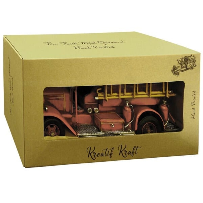 Fire Engine metal ornament