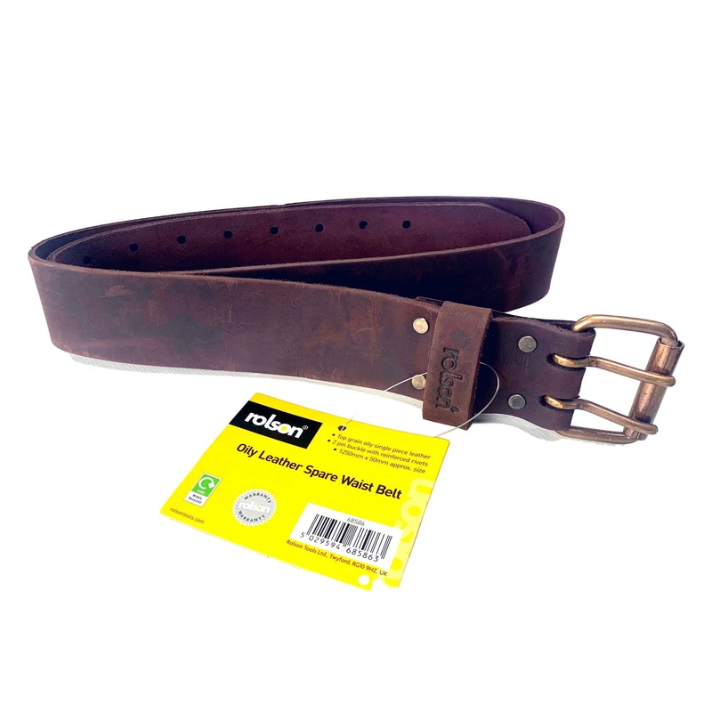 Oily Leather Top Grain Waist Belt (68586) 120cm max length