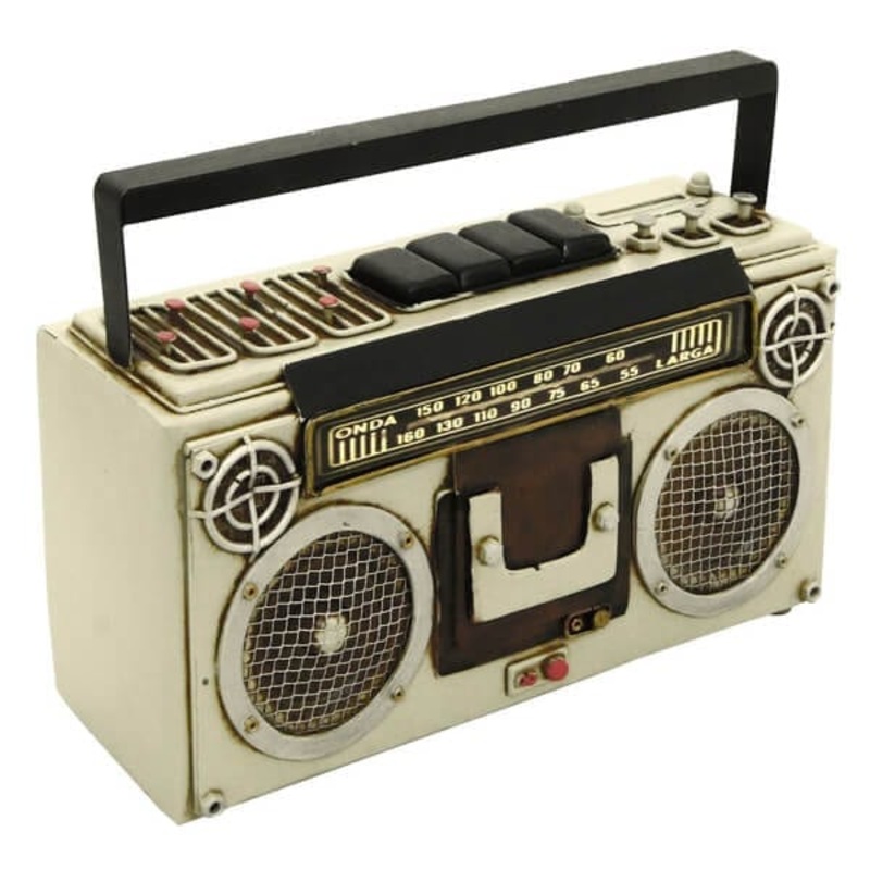 Retro Radio metal ornament