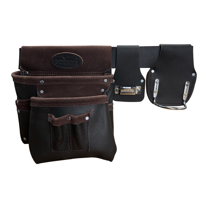 Single Leather Belt + Tape and Hammer Holder 68865