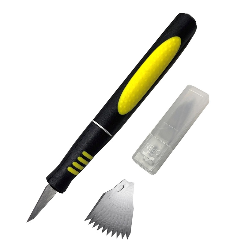 Soft Grip Hobby Knife (62908) with spare blades