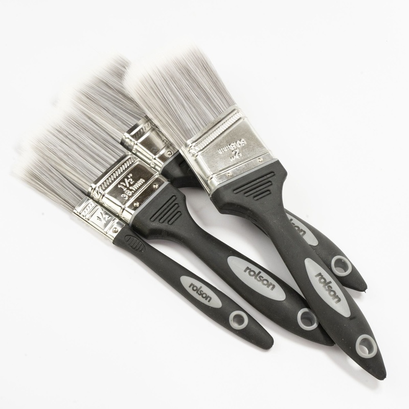 Synthetic Bristle Paint Brush Set 61136 - 5 pc 2x25mm,1x38mm, 2x50mm