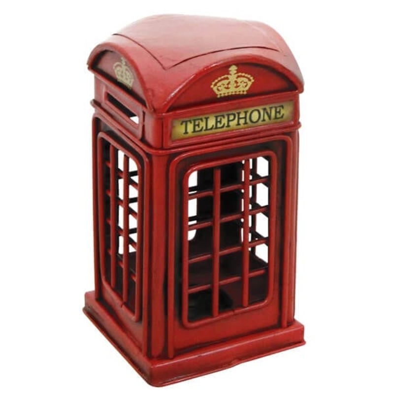 Telephone Box metal ornament