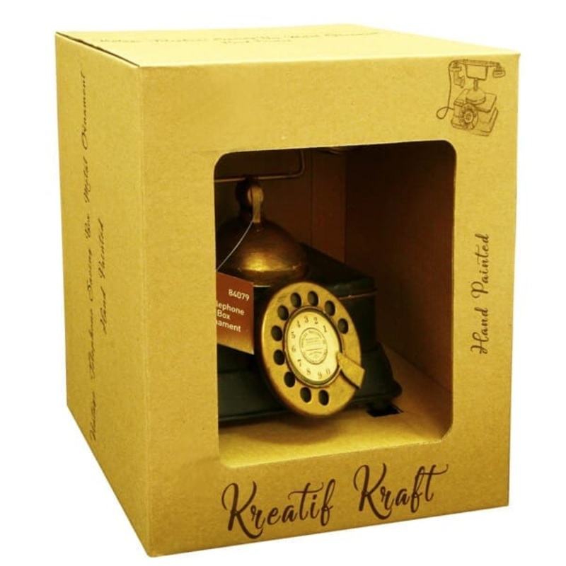 Vintage Telephone metal ornament