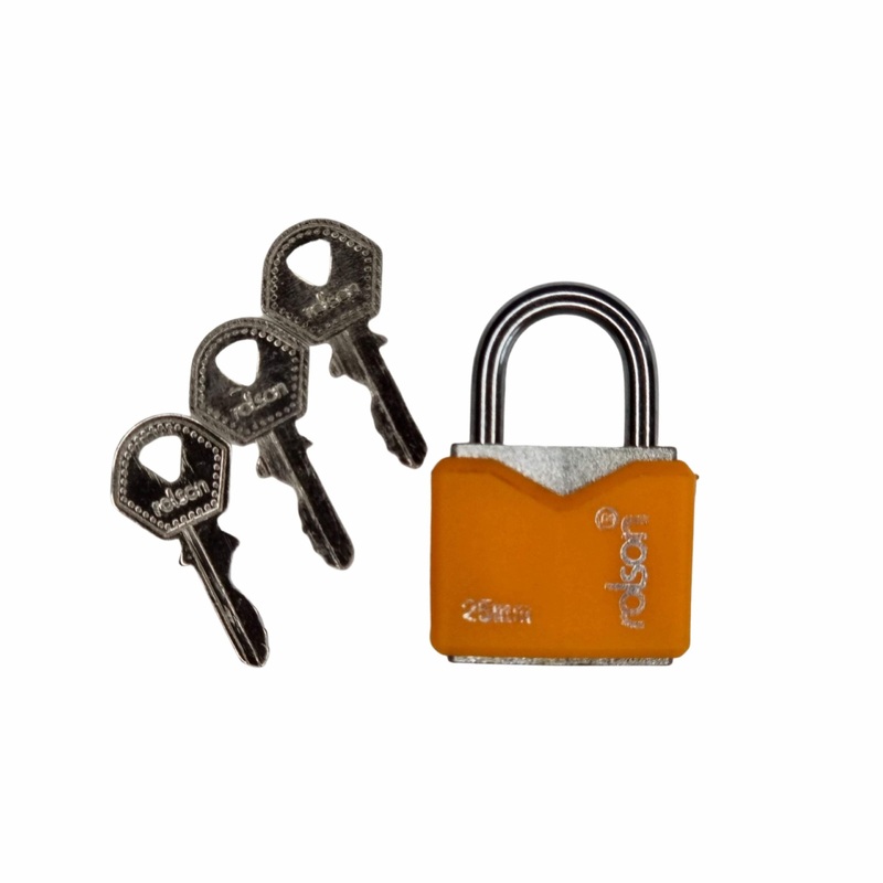 25mm Iron Padlock 66542 with 3 keys and protective jacket