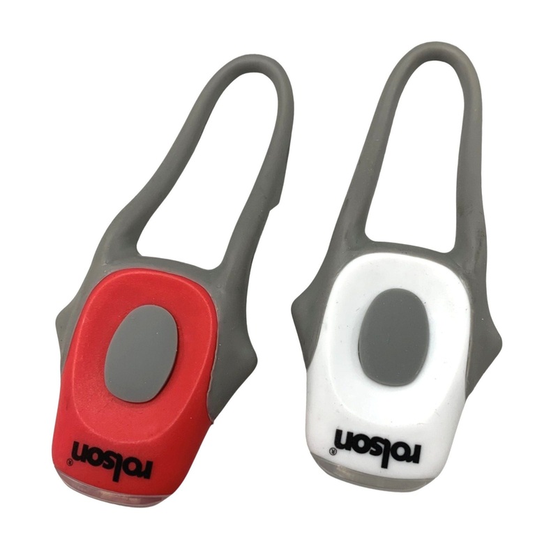 Bike Light Set Front and Rear - 61605 quick release silicon straps and body