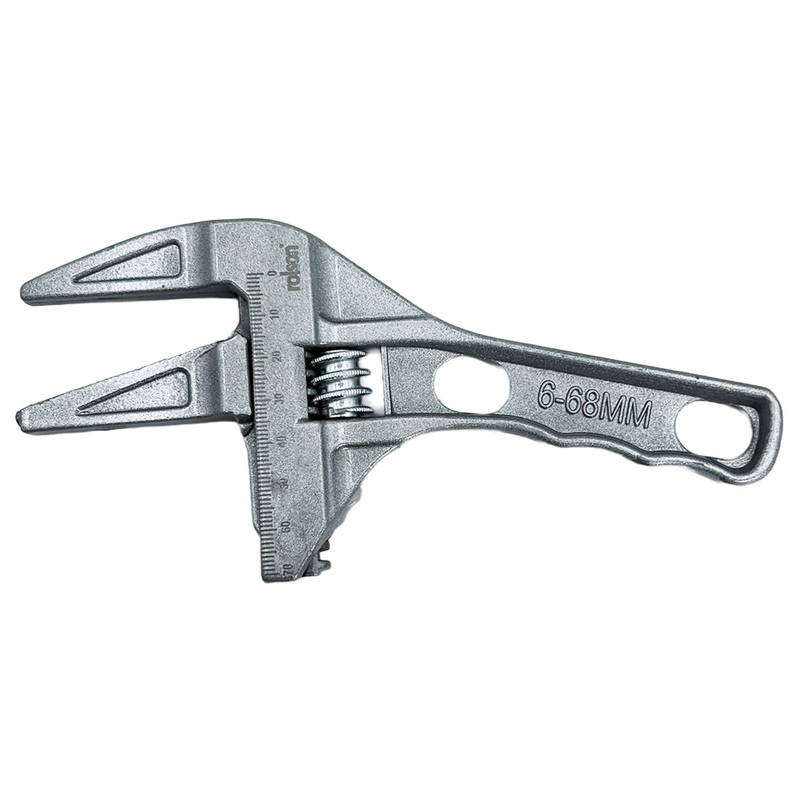 Extra wide Jaw - Stubby Adjustable Wrench 200mm 19027