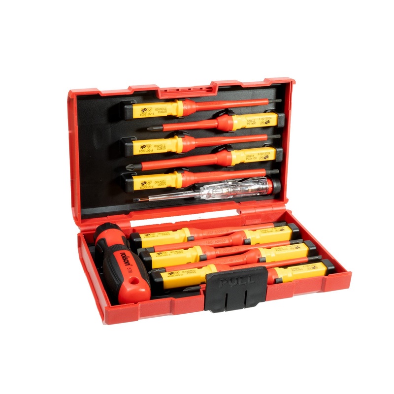Interchangeable VDE Screwdriver Set ( 28734 ) - 13 Piece Set In Storage case