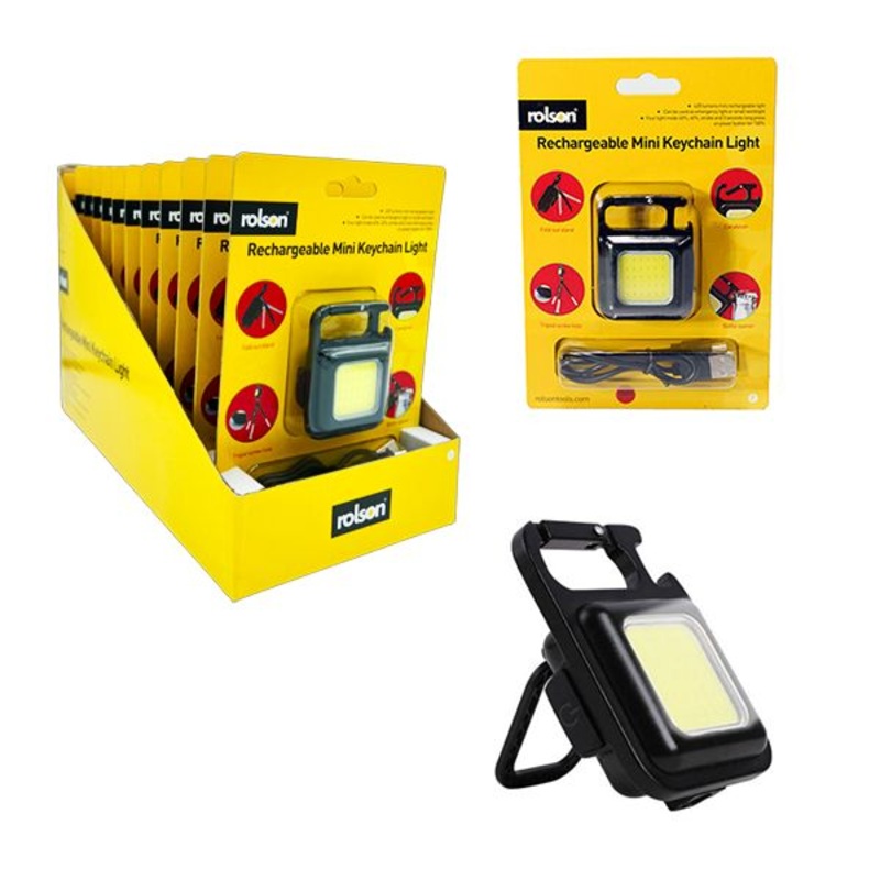 Mini Light with karabiner 61469 - With Hi Output, magnet, stand, tripod fixing and USB-C rechargeable