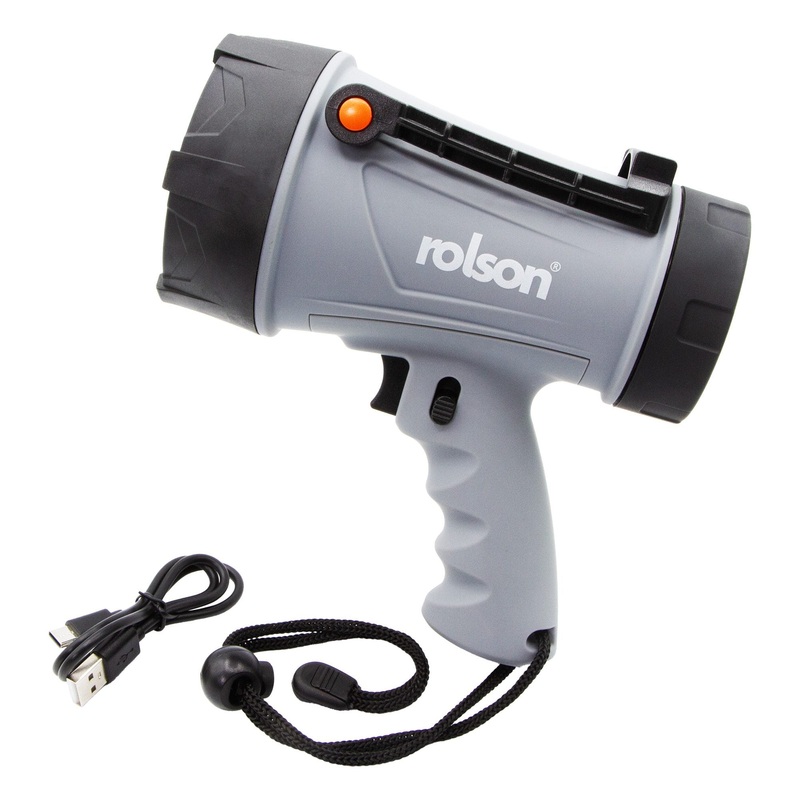Rechargeable Spot Light 10W ( 61480 ): Hand held light with pistol grip 1000 Lumen Power