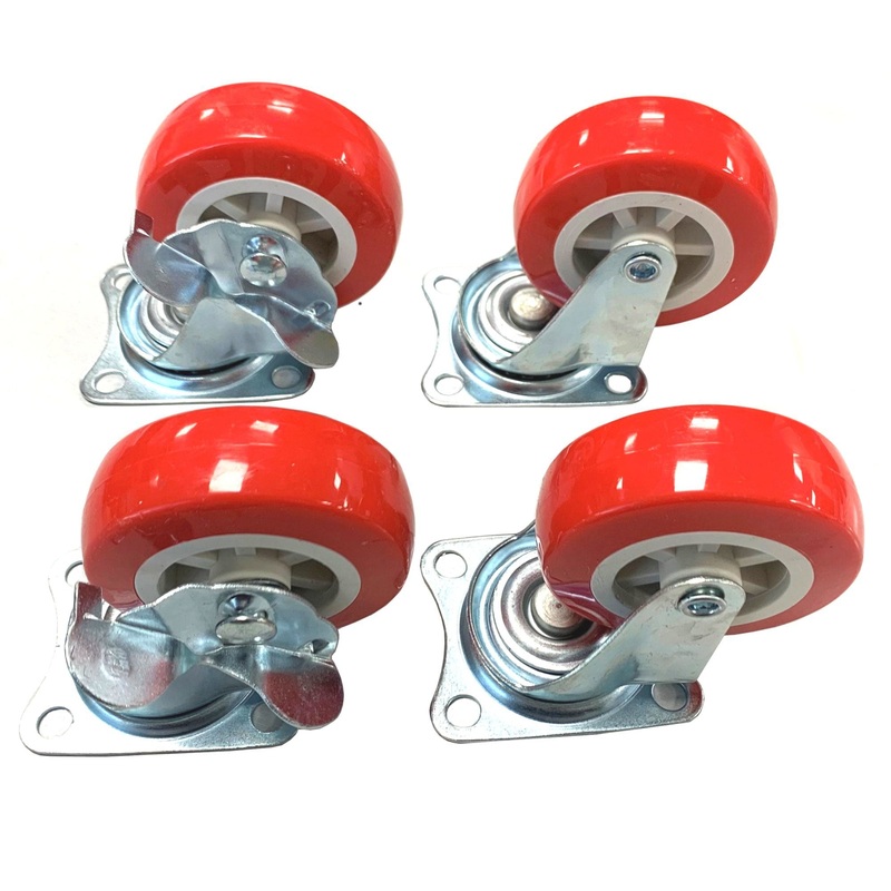 Swivel castor wheels 50mm 4 pack ( 61301) - max load 140Kg