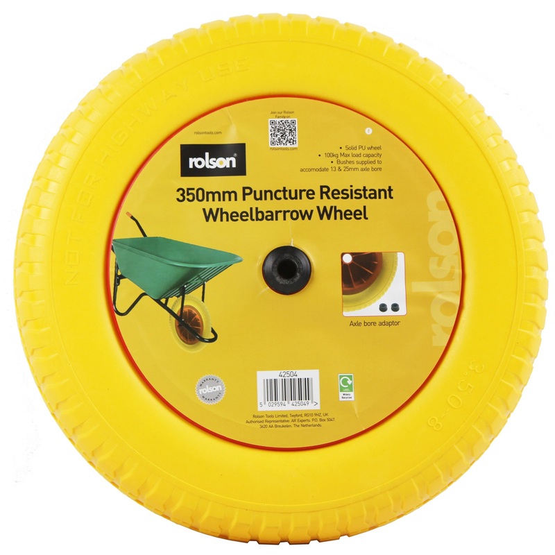 Wheelbarrow wheel 350mm diameter 42504 - Solid