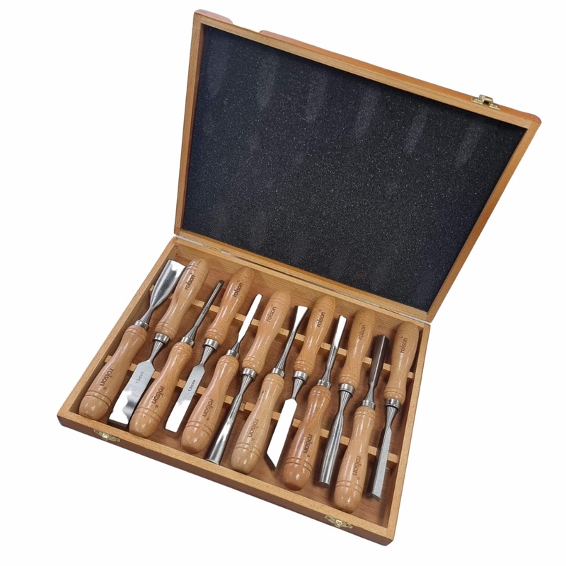 Wood Carving Chisel Set 12 piece (56121) in Storage Case