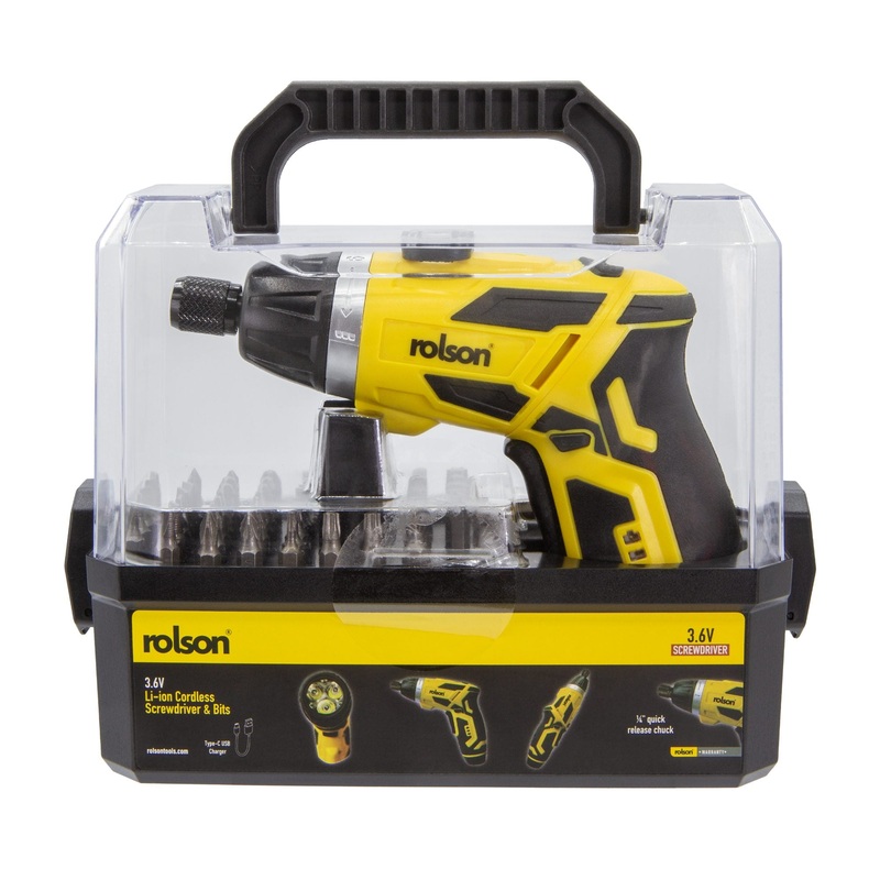 3.6V Cordless Screwdriver & Bits - (70738)